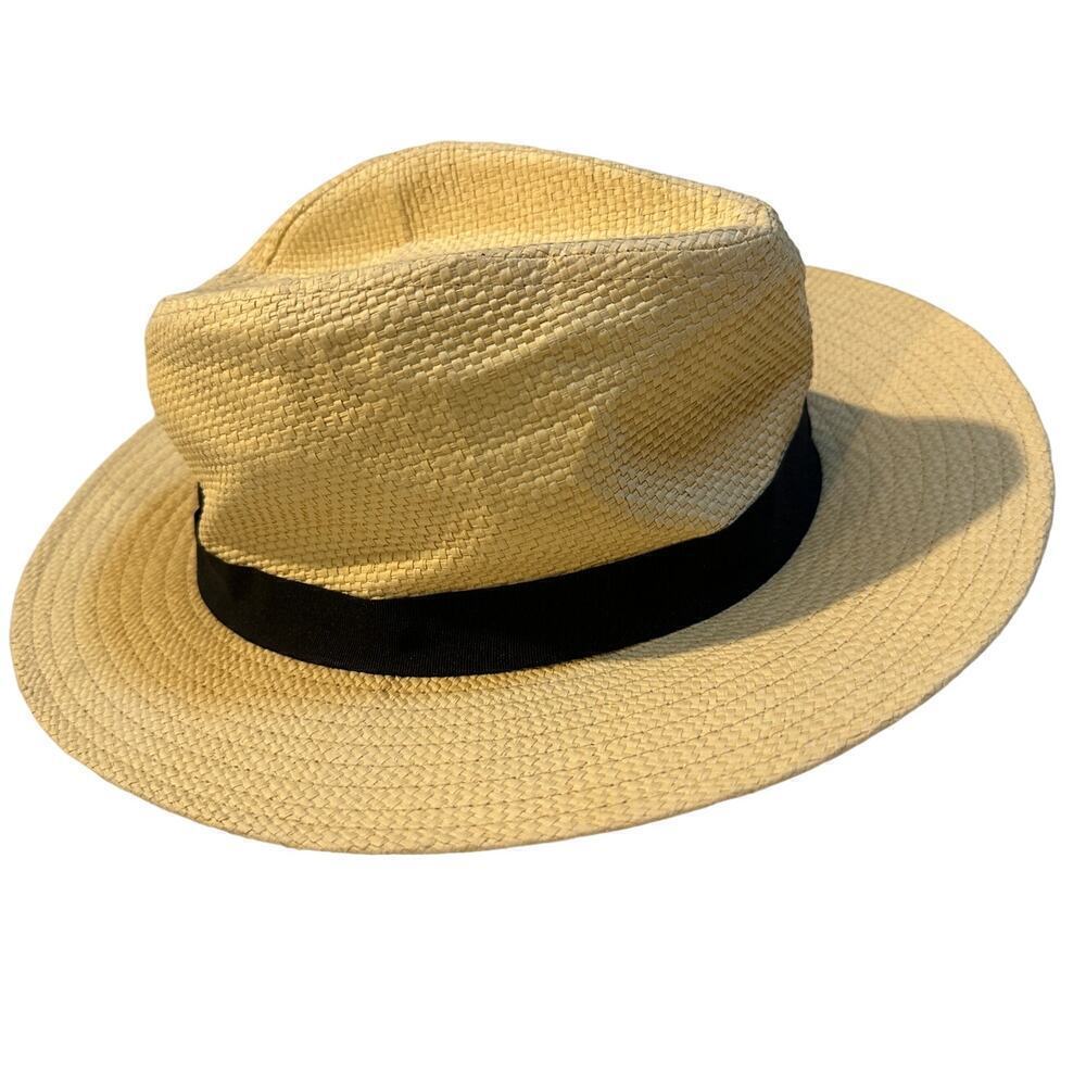 Unisex Wide Brim Straw Panama Hat